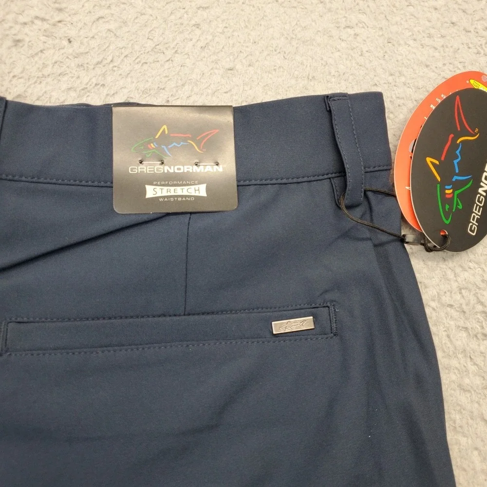 Greg Norman Golf Shorts Mens 36‎ Navy ML75 MicroLux Hybrid Performance Waistband